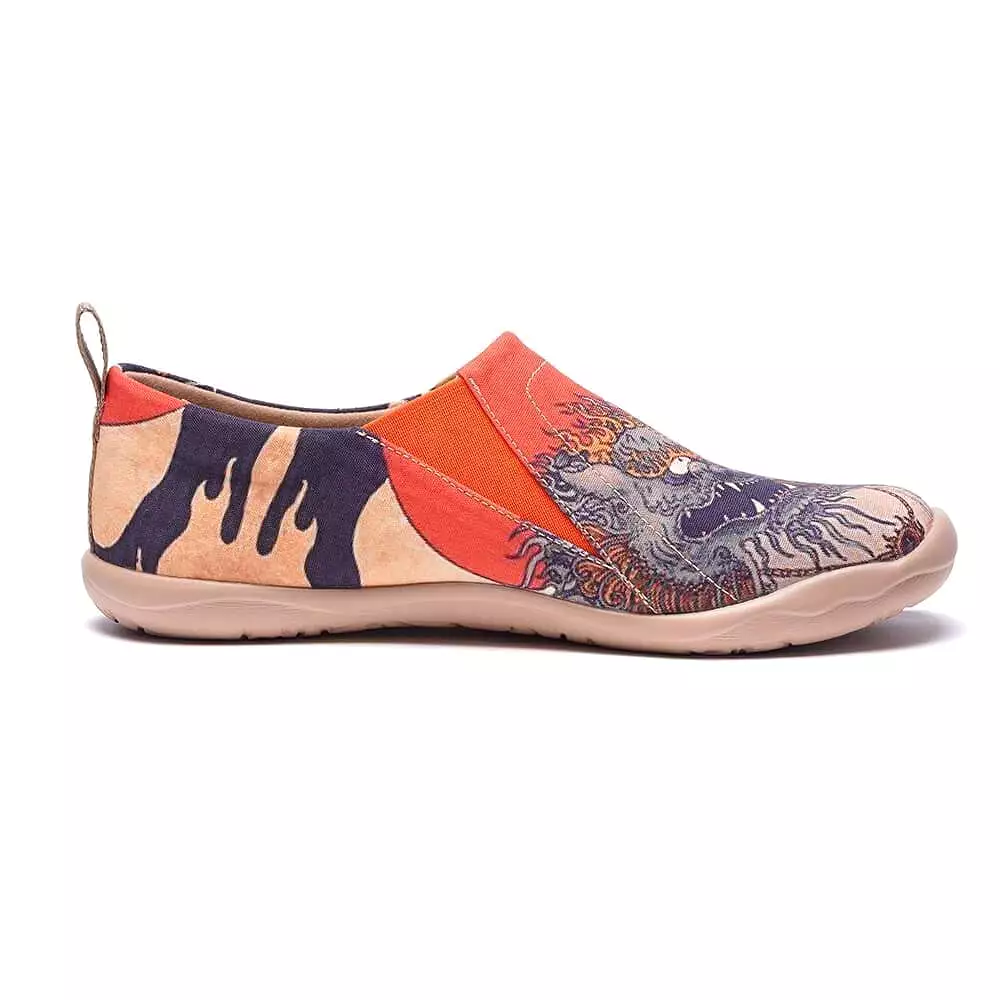 -Creature- Men Art Painted Canvas Fashion Loafers