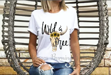 1451 Wild & Free DTF/Sublimation transfer