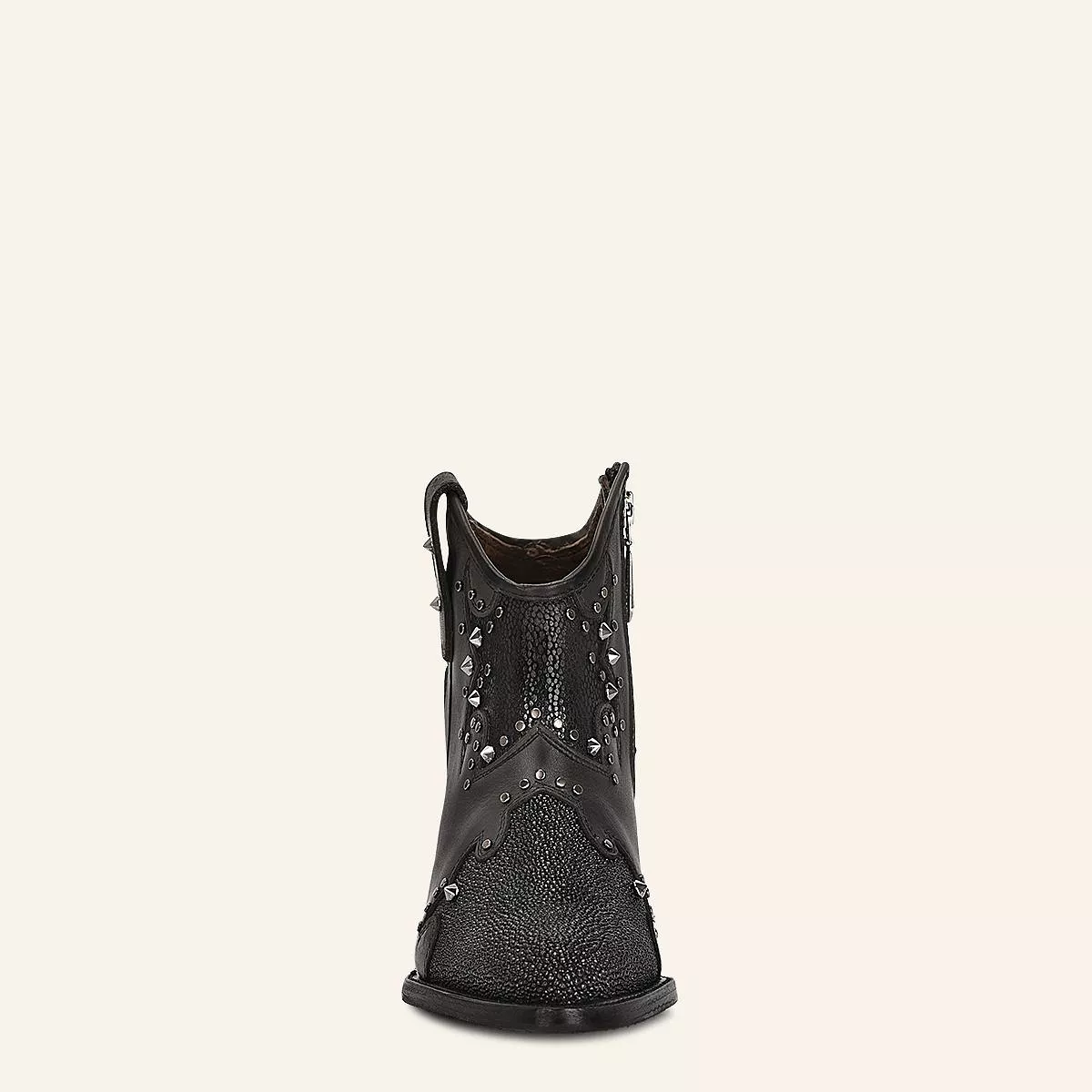 4Q12MA - Cuadra black fashion stingray skin ankle boots for women