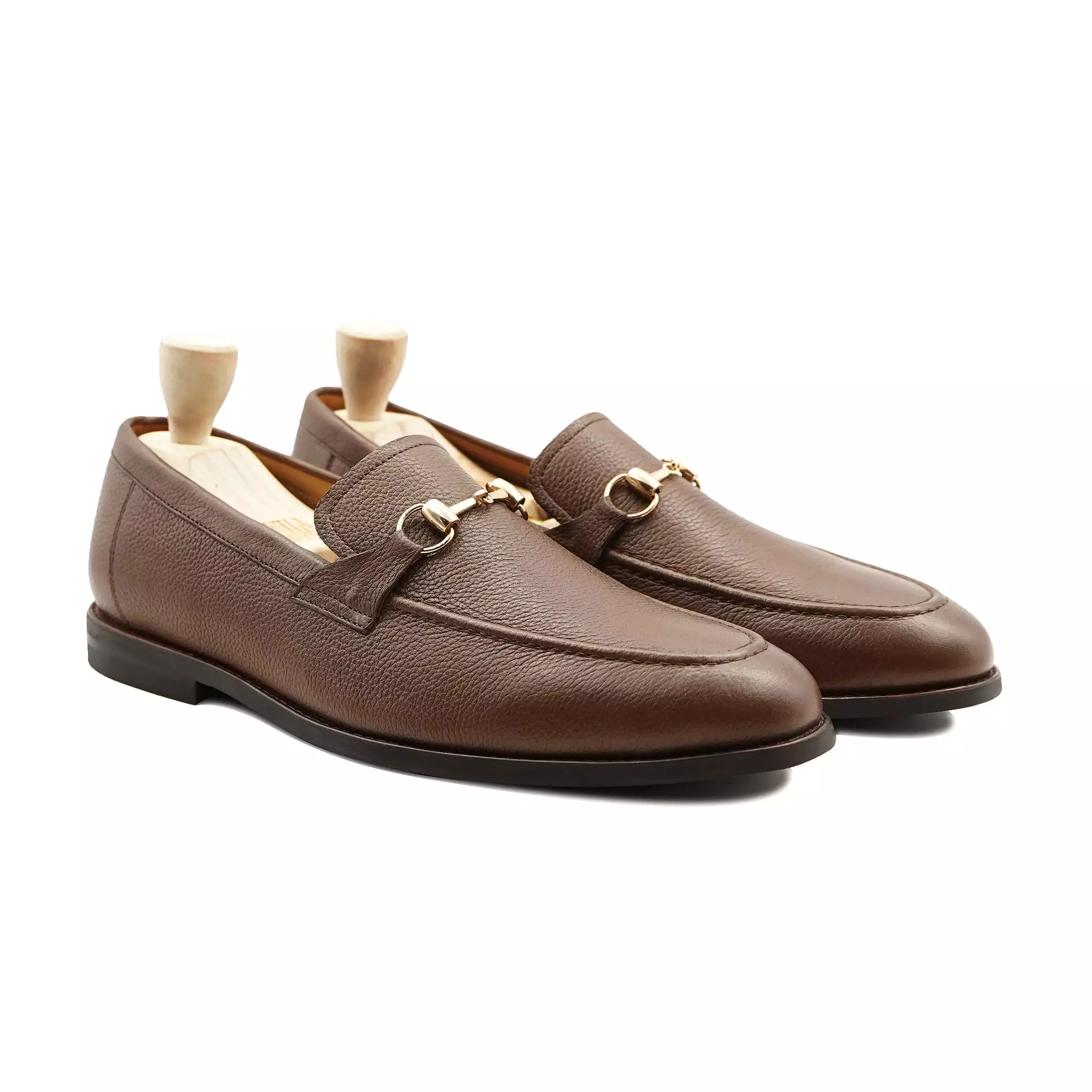 ABADA - BROWN PEBBLE GRAIN LOAFER