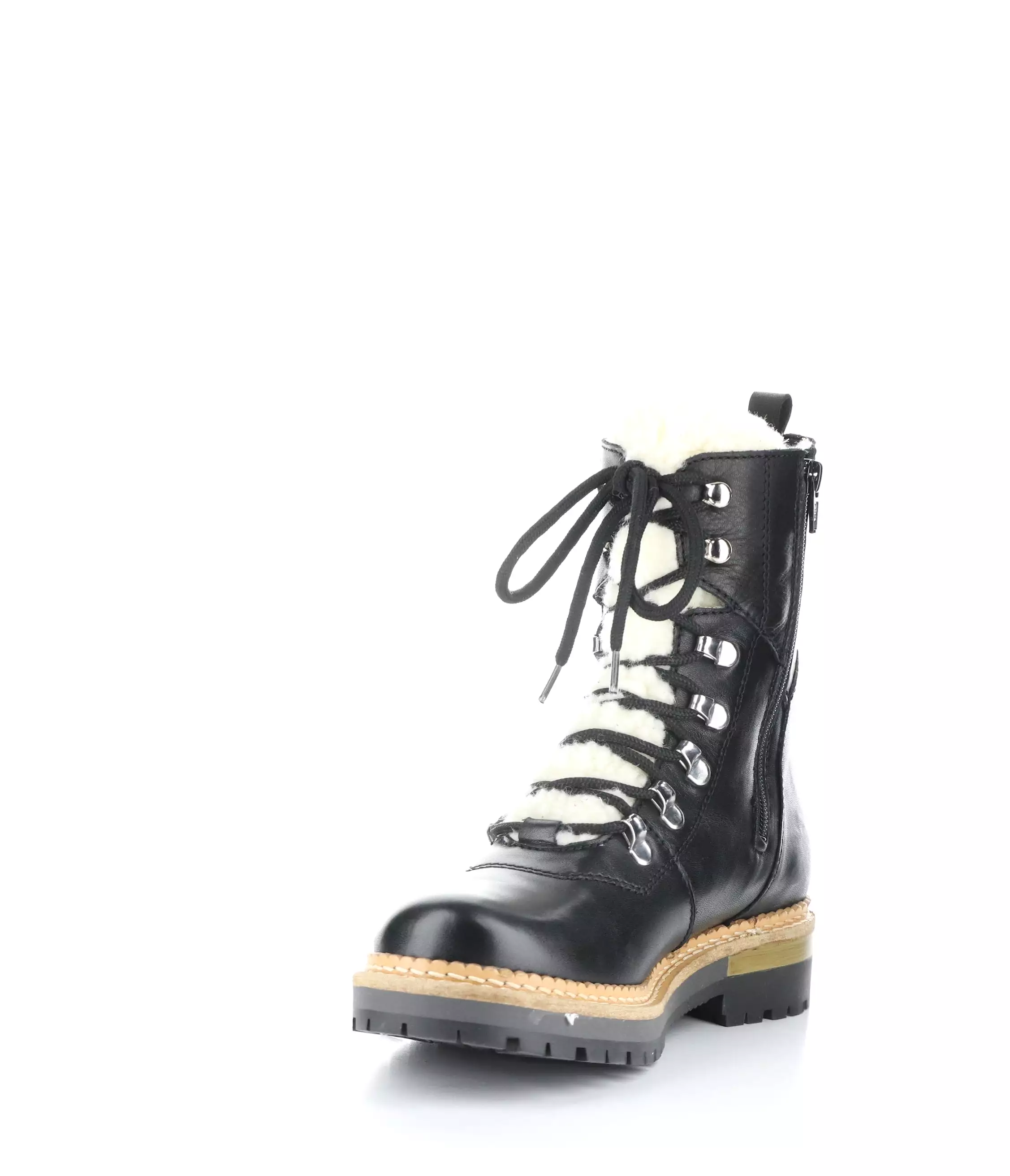 ADA BLACK Round Toe Boots