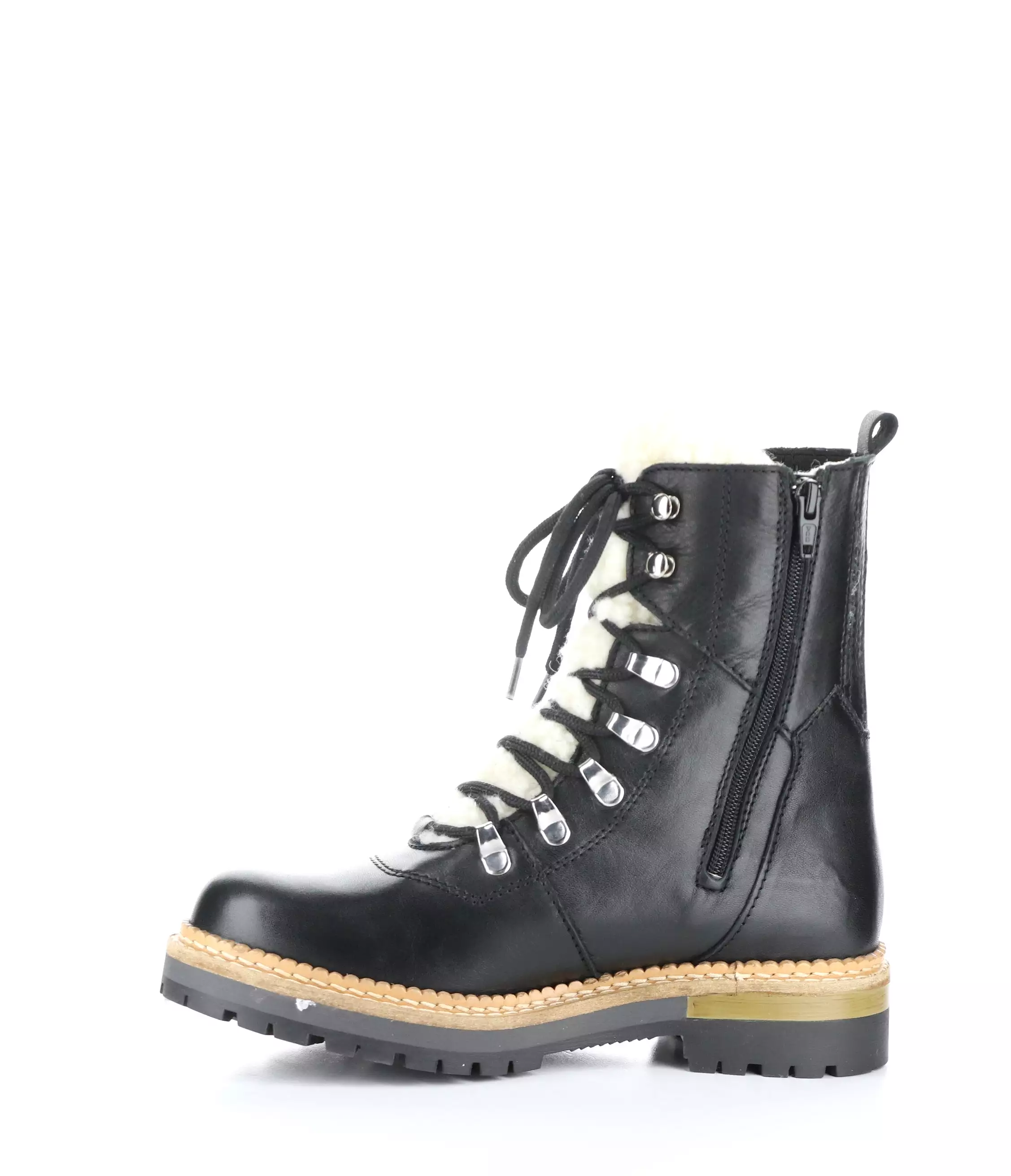 ADA BLACK Round Toe Boots