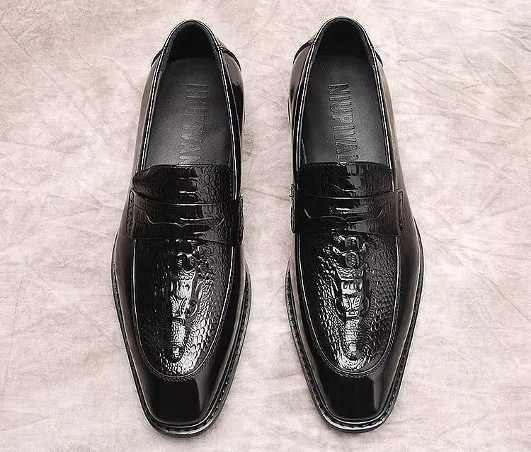 Angelo Leather Penny Loafers For Men