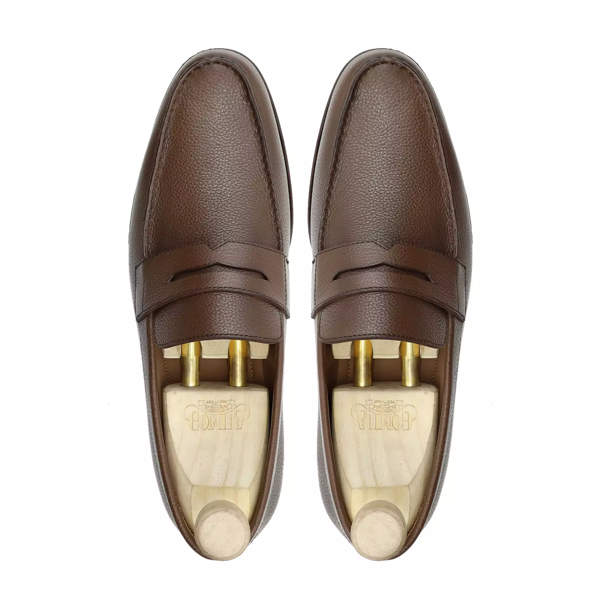 ASADOR - BROWN PEBBLE GRAIN LOAFER