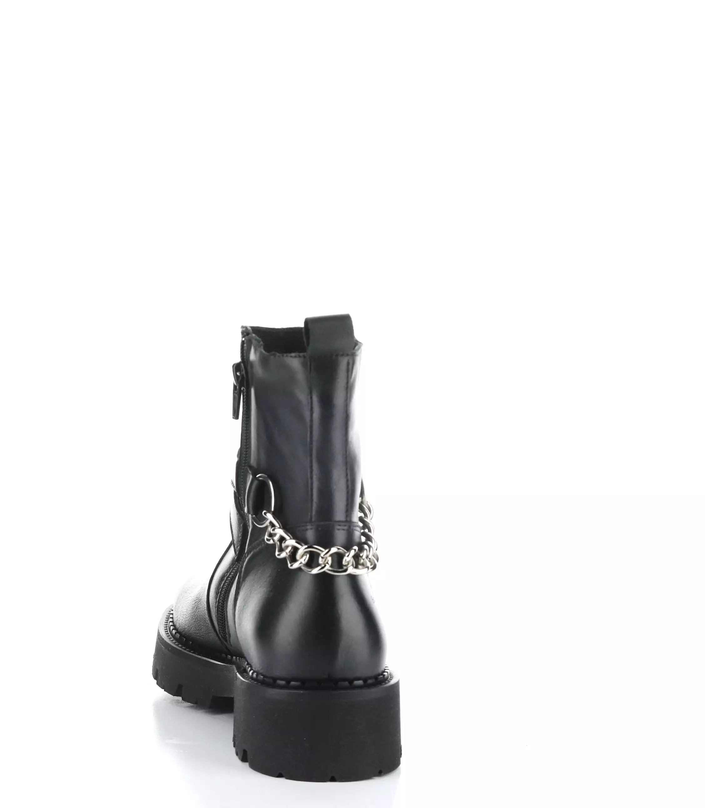 BEADS BLACK Round Toe Boots