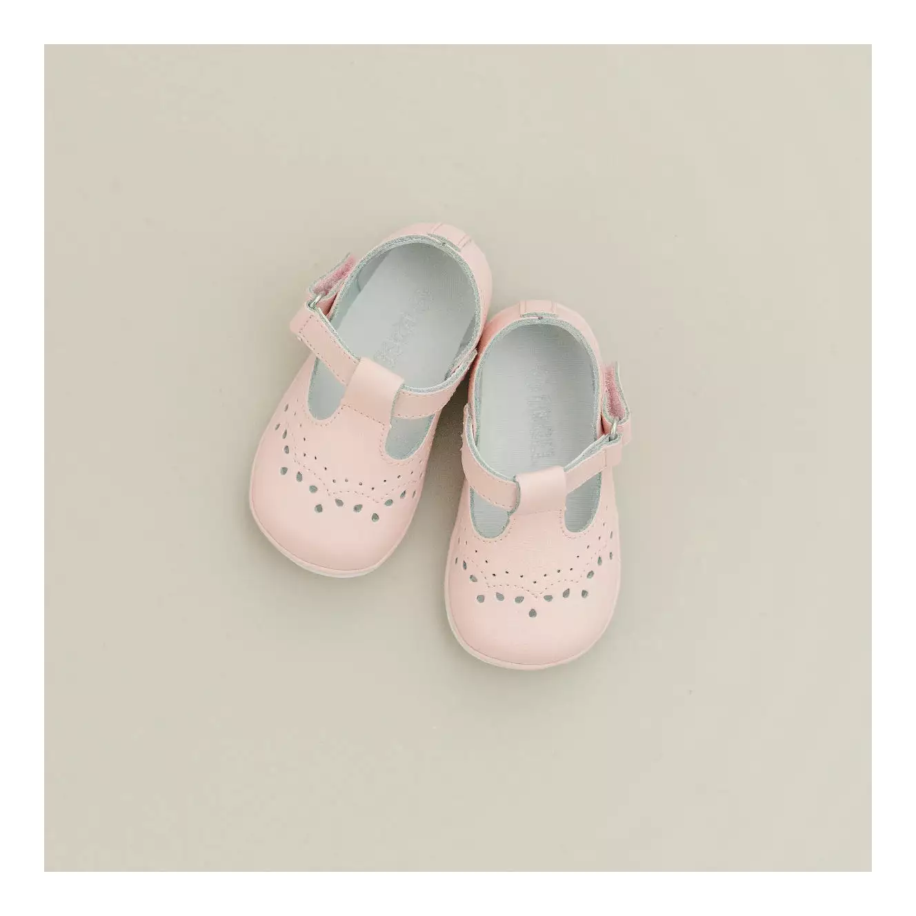 Birdie Pink Leather T-Strap Mary Jane (Baby)