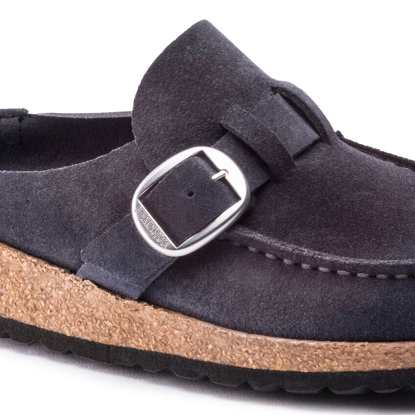 'Birkenstock' Women's Buckley Suede Leather Clog - Navy