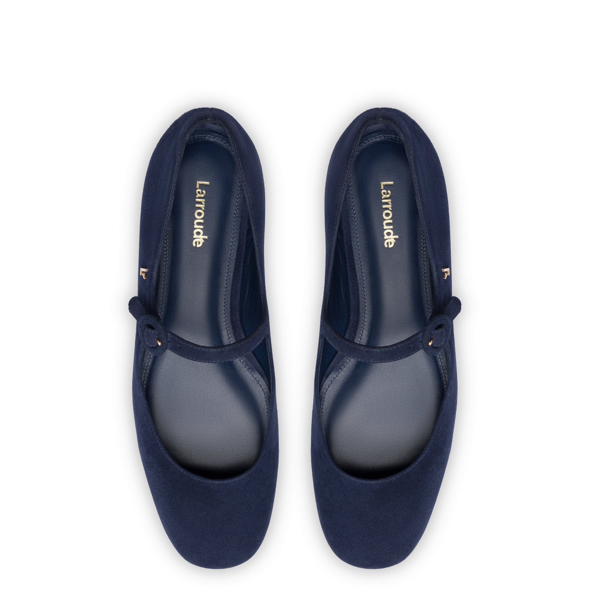 Blair Ballet Flat In Navy Suede