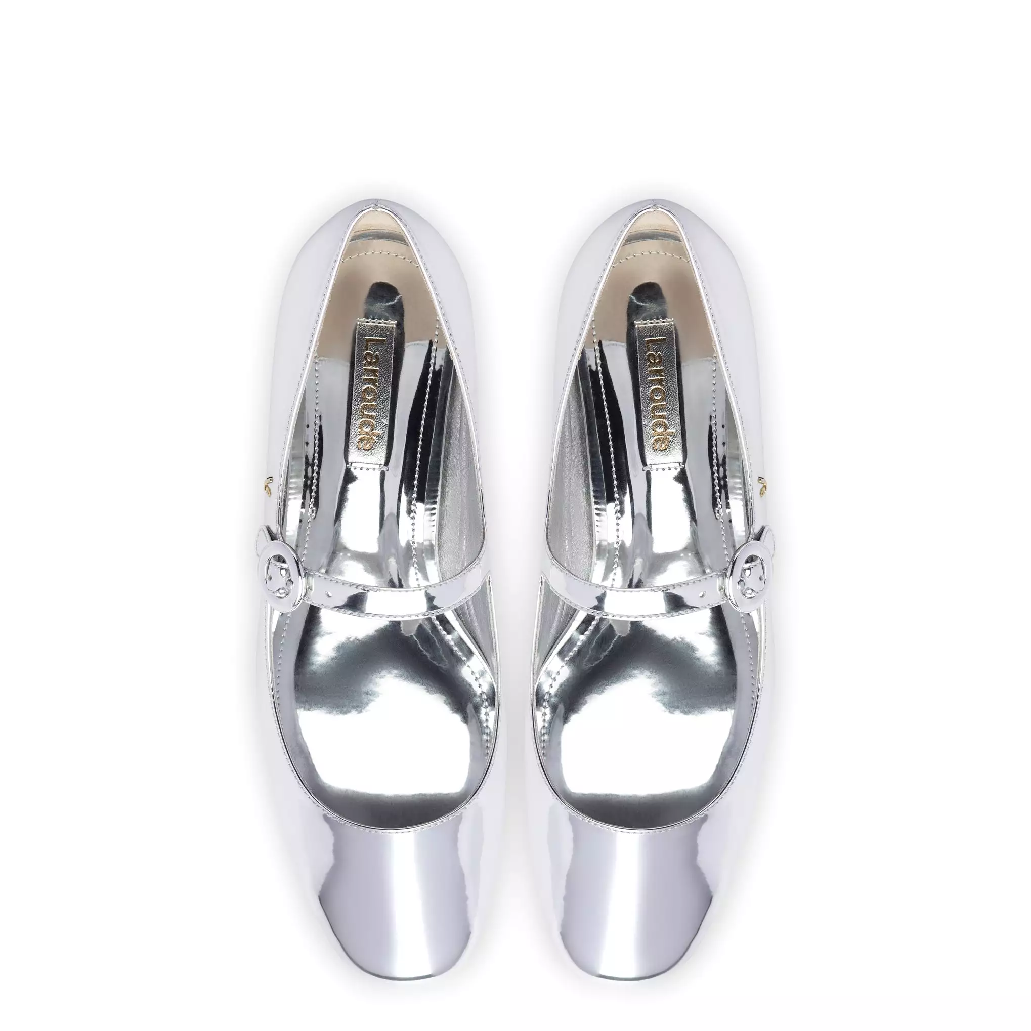 Blair Ballet Flat In Silver Specchio