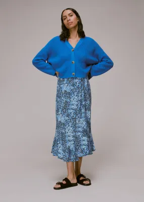 Blue Hyena Spot Wrap Skirt