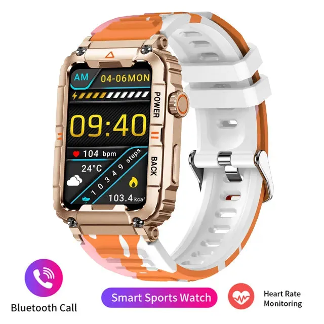 Bluetooth Call Health Monitoring AI Voice Sports Waterproof Smartwatch