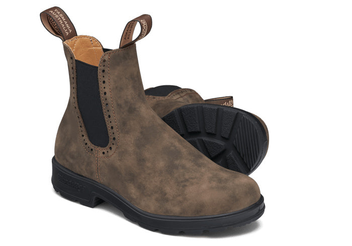 'Blundstone' Women's High Top Chelsea Boot - Rustic Brown