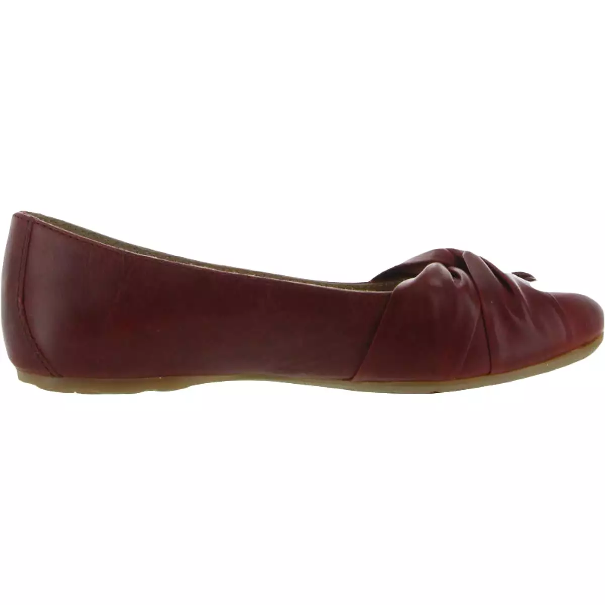 Born Womens Lilly Leather Padded Insole Ballet Flats