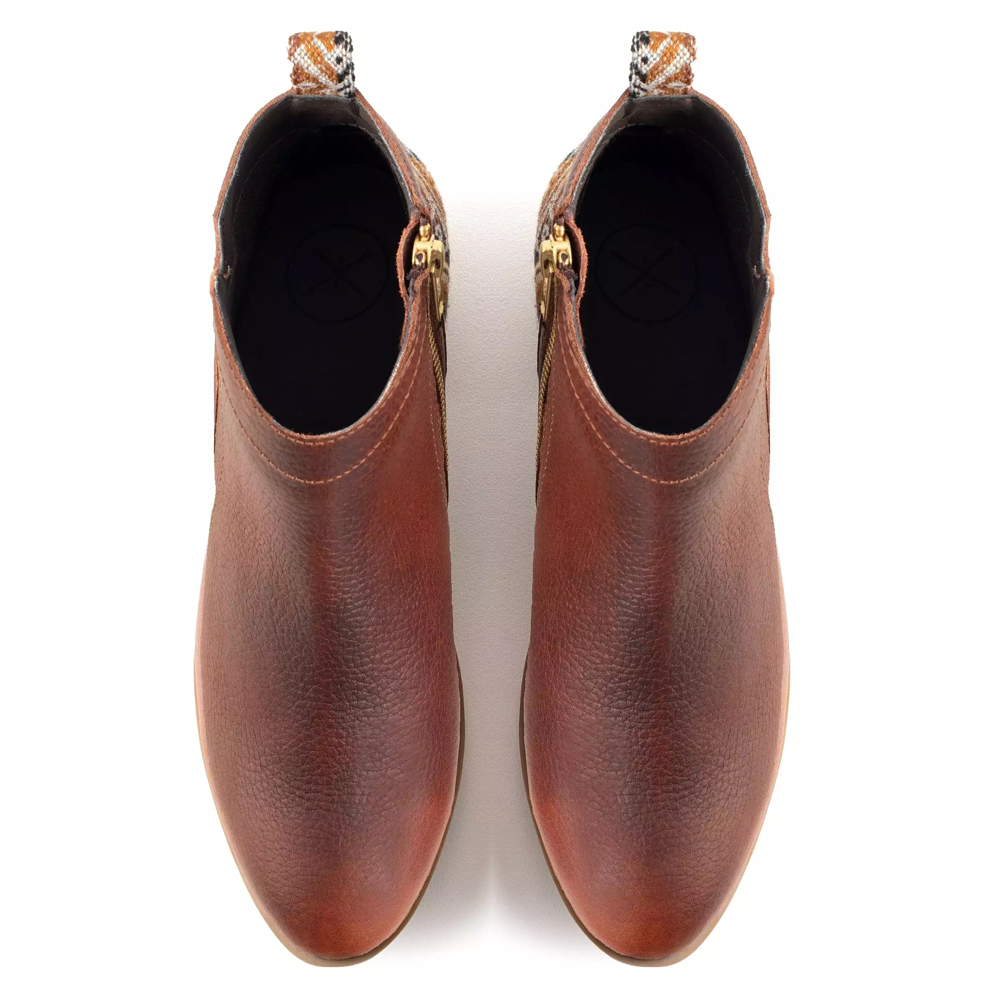 Brown Leather Bootie