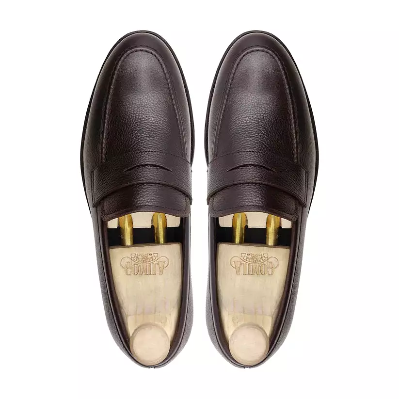 BRUIN - DARK BROWN PEBBLE GRAIN LOAFER