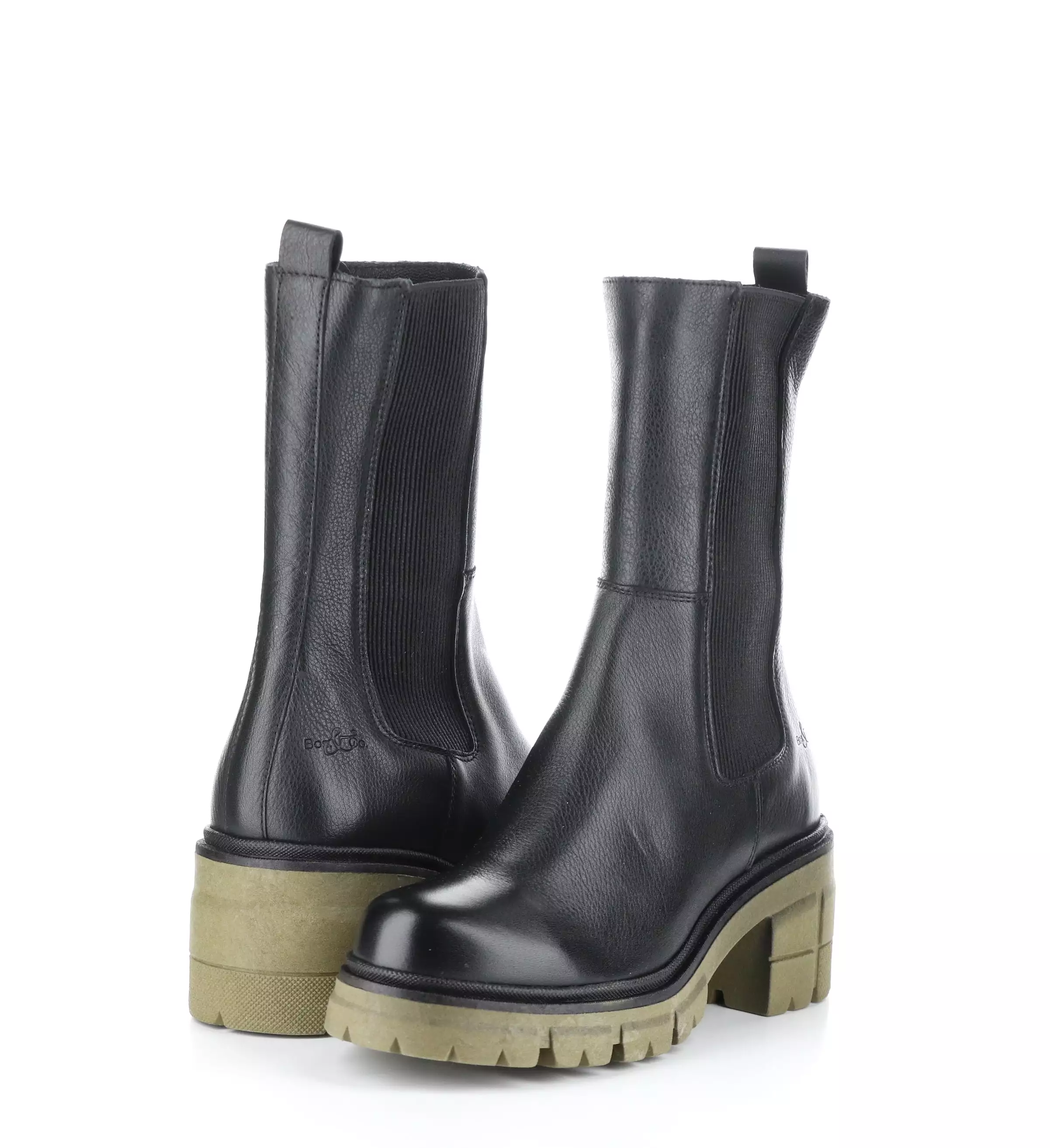 BRUNAS BLACK/GREEN Elasticated Boots