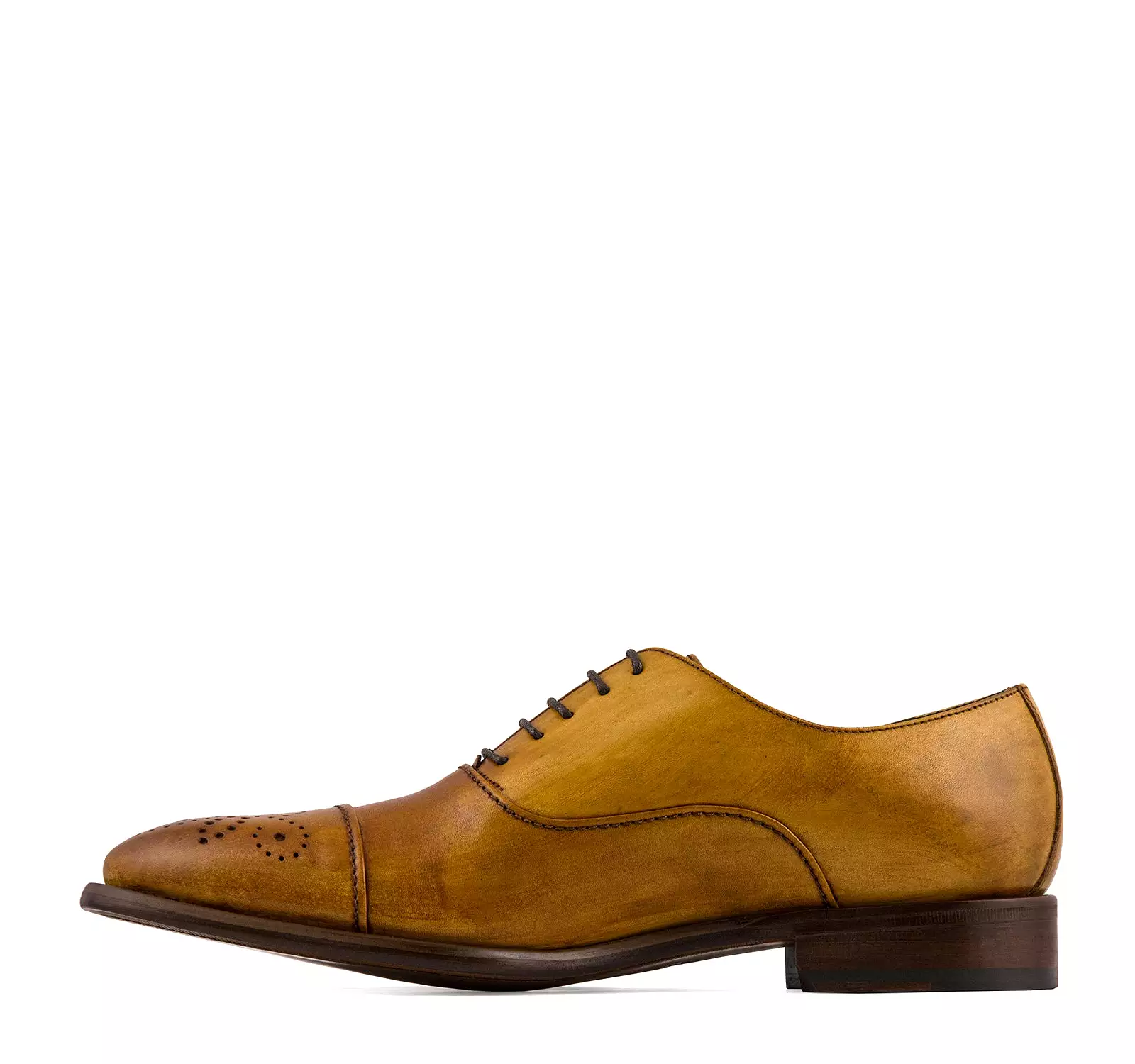 Calzoleria Toscana Taormina 2361 Men's Oxford in Caramel