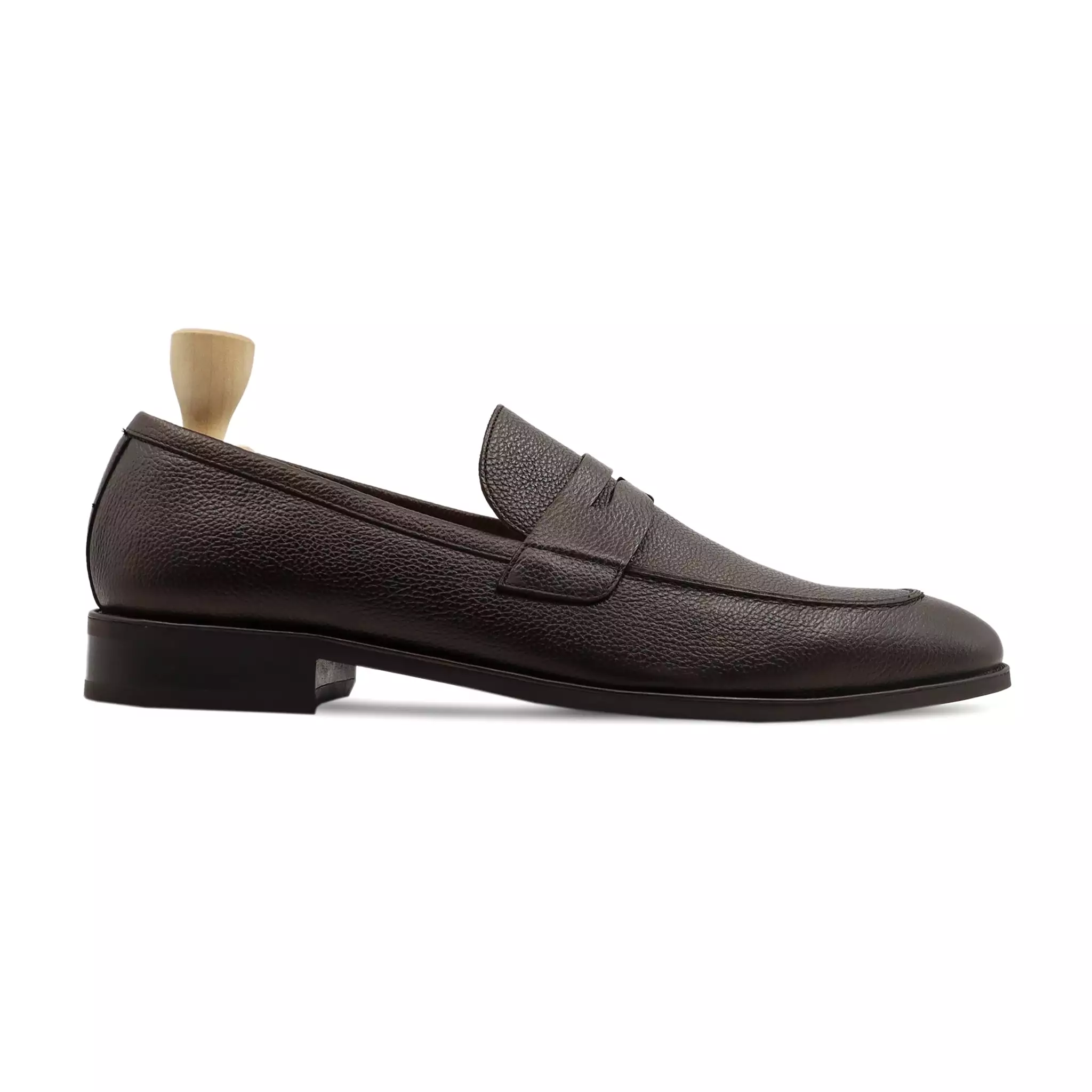 CAMPANIA - DARK BROWN PEBBLE GRAIN LOAFER