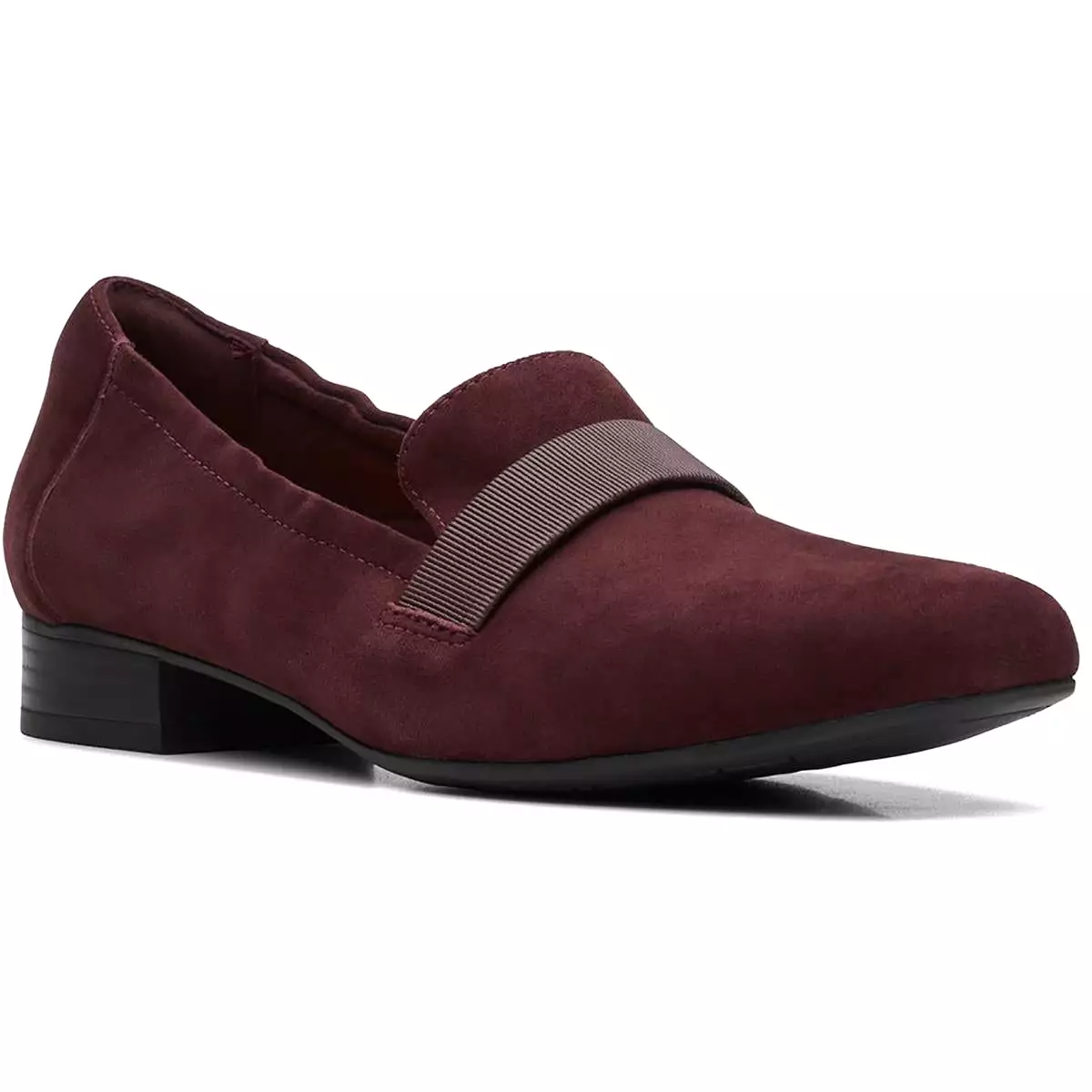 Clarks Womens Tilmont Eve Suede Slip-On Loafers