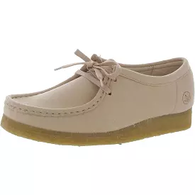 Clarks Womens Wallabee Faux Suede Slip On Oxfords