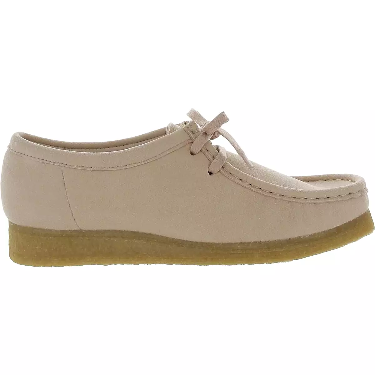 Clarks Womens Wallabee Faux Suede Slip On Oxfords