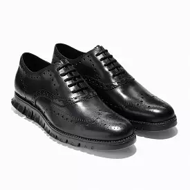 Cole Haan Men's Zerogrand Wingtip C20719 - Black/Black