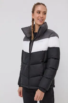 Columbia jacket Puffect Color Block Jkt women's black color 1955101