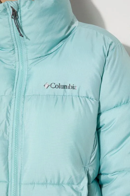 Columbia jacket Puffect Cropped Jacket women's turquoise color 2002491