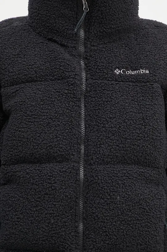 Columbia jacket Puffect Sherpa women's black color 2089231