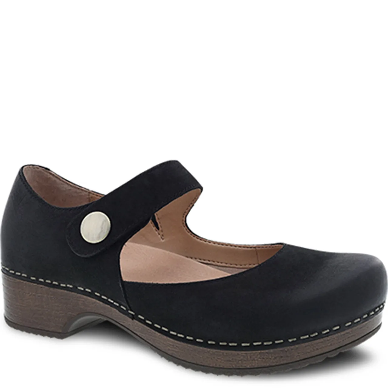 Dansko BEATRICE Black Burnished Mary Janes