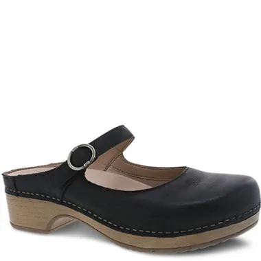 Dansko BRIA Black Burnished Nubuck Mary Janes