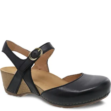 Dansko TIFFANI Black Milled Burnished Mary Janes