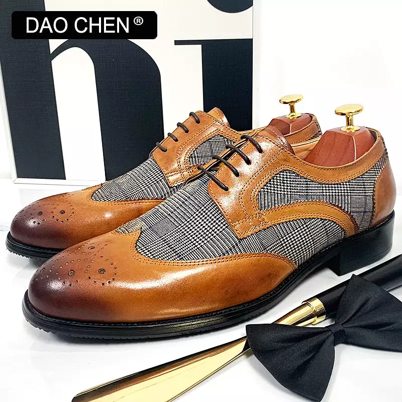 DERBY MEN BUSINESS SHOES HANDMADE CUSTOMED OXFORDS WEDDING MAN SHOE DESIGN GENUINE LEATHER MEN SHOES