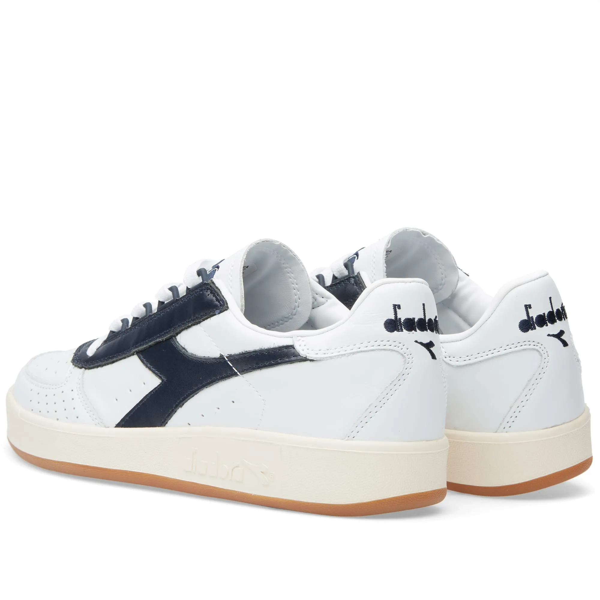 Diadora B.Elite PremiumWhite & Blue Caspian Sea