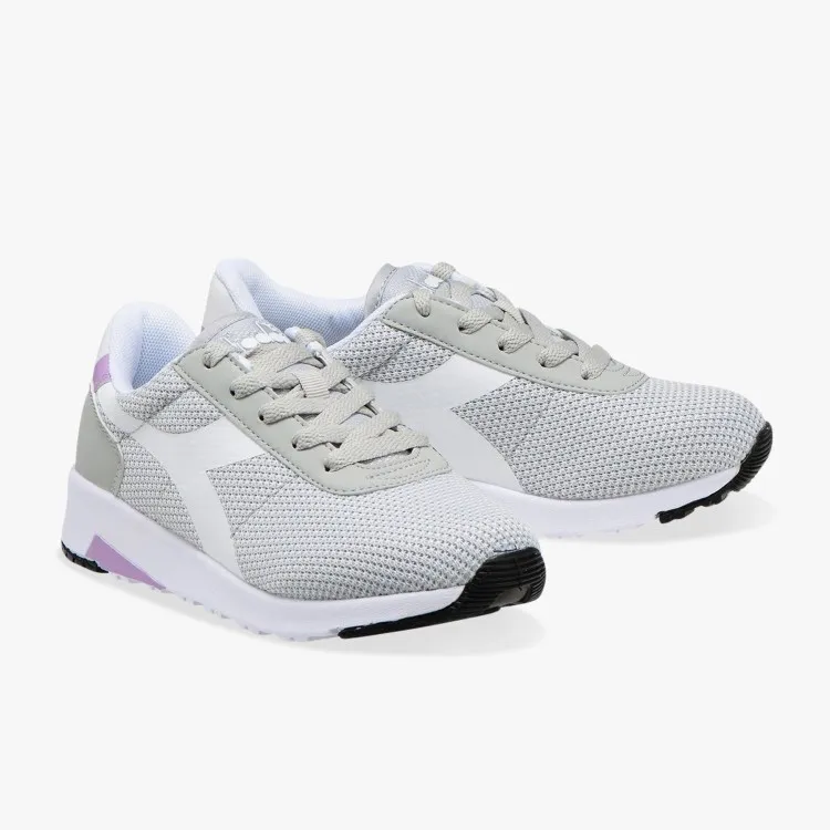 Diadora Evo Run GS Scarpe Running Stringate Aluminum Lilla