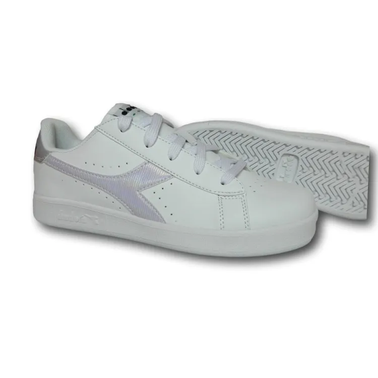 Diadora Game P Girl Scarpe da Ginnastica Stringate Bianco Orchidea