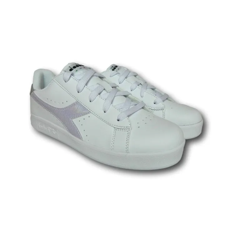 Diadora Game P Girl Scarpe da Ginnastica Stringate Bianco Orchidea