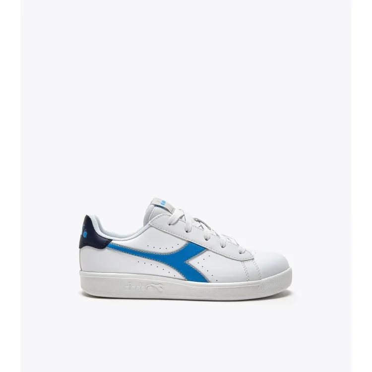 Diadora Game P GS Scarpe da Ginnastica Ragazzo Bianco Azzurro