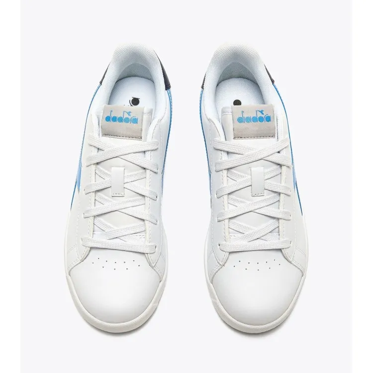 Diadora Game P GS Scarpe da Ginnastica Ragazzo Bianco Azzurro