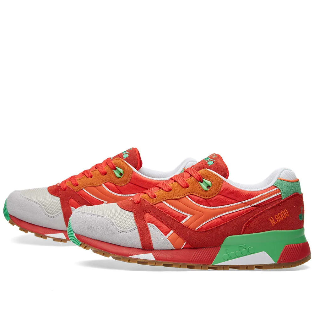 Diadora N9000 NYLPoppy Red & Irish Green