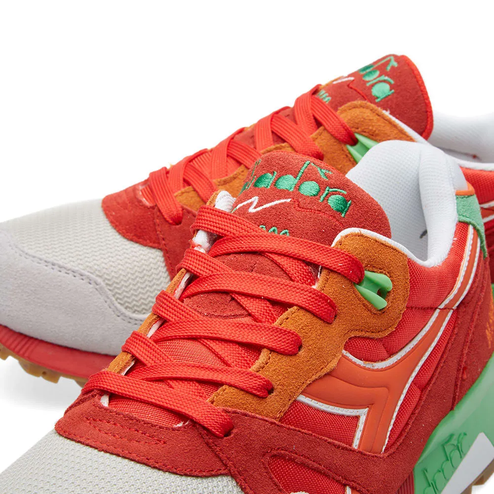 Diadora N9000 NYLPoppy Red & Irish Green