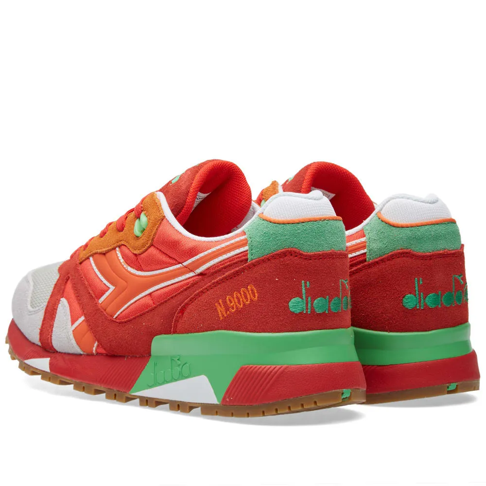 Diadora N9000 NYLPoppy Red & Irish Green