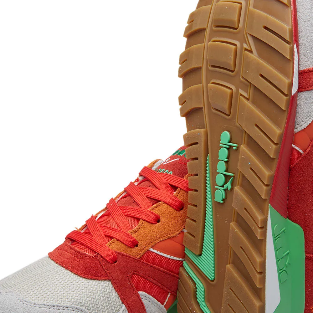 Diadora N9000 NYLPoppy Red & Irish Green