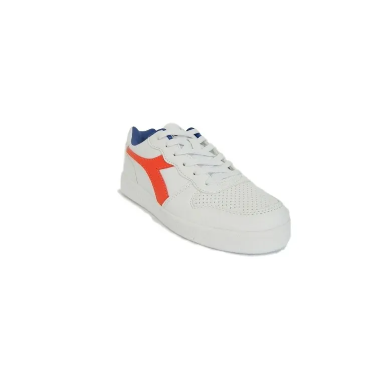 Diadora Playground GS Scarpe da Ginnastica Bianco Blu Arancio