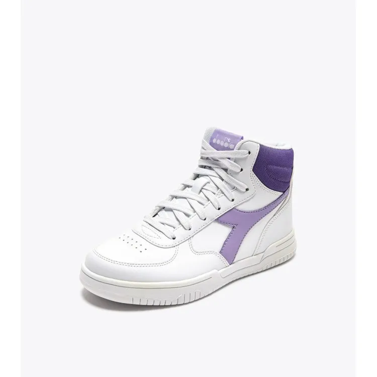 Diadora Raptor Mid GS Scarpe da Ginnastica Ragazza Viola Bianco Lilla