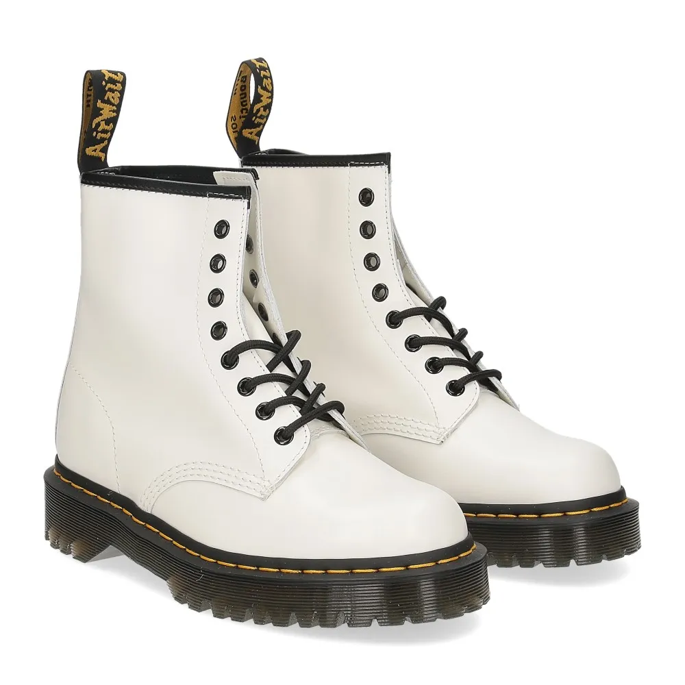 Dr. Martens Anfibio 1460 bex white smooth - Al Siletto | Al Siletto