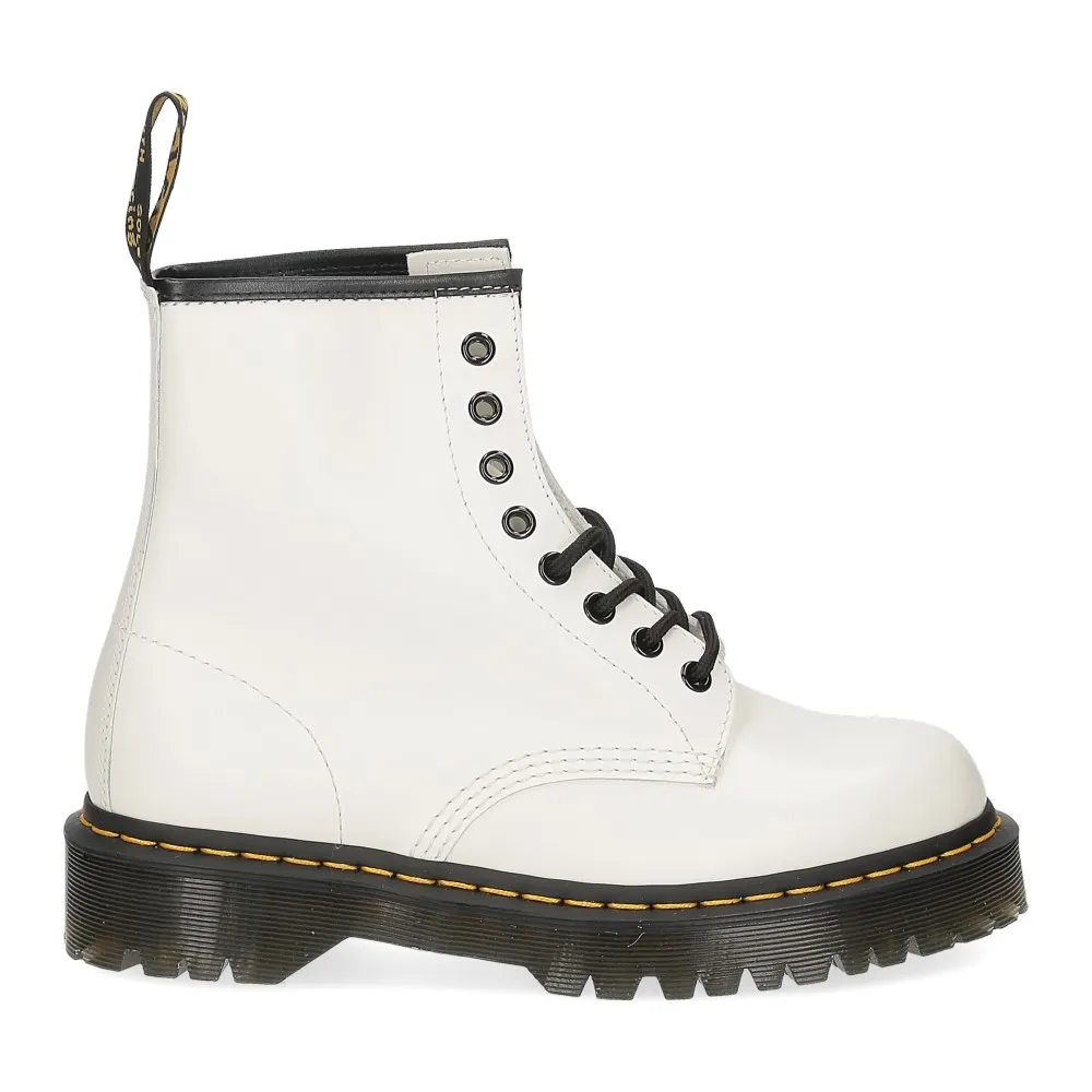 Dr. Martens Anfibio 1460 bex white smooth - Al Siletto | Al Siletto