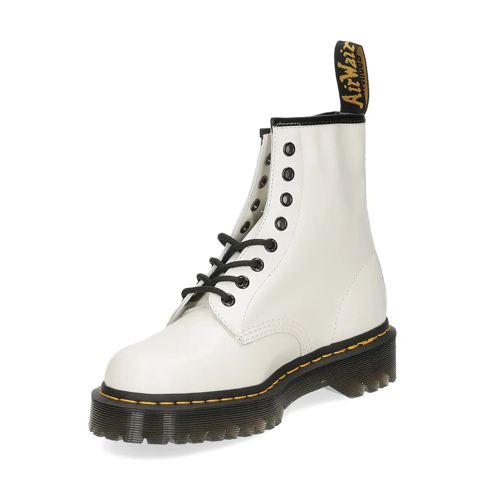 Dr. Martens Anfibio 1460 bex white smooth - Al Siletto | Al Siletto