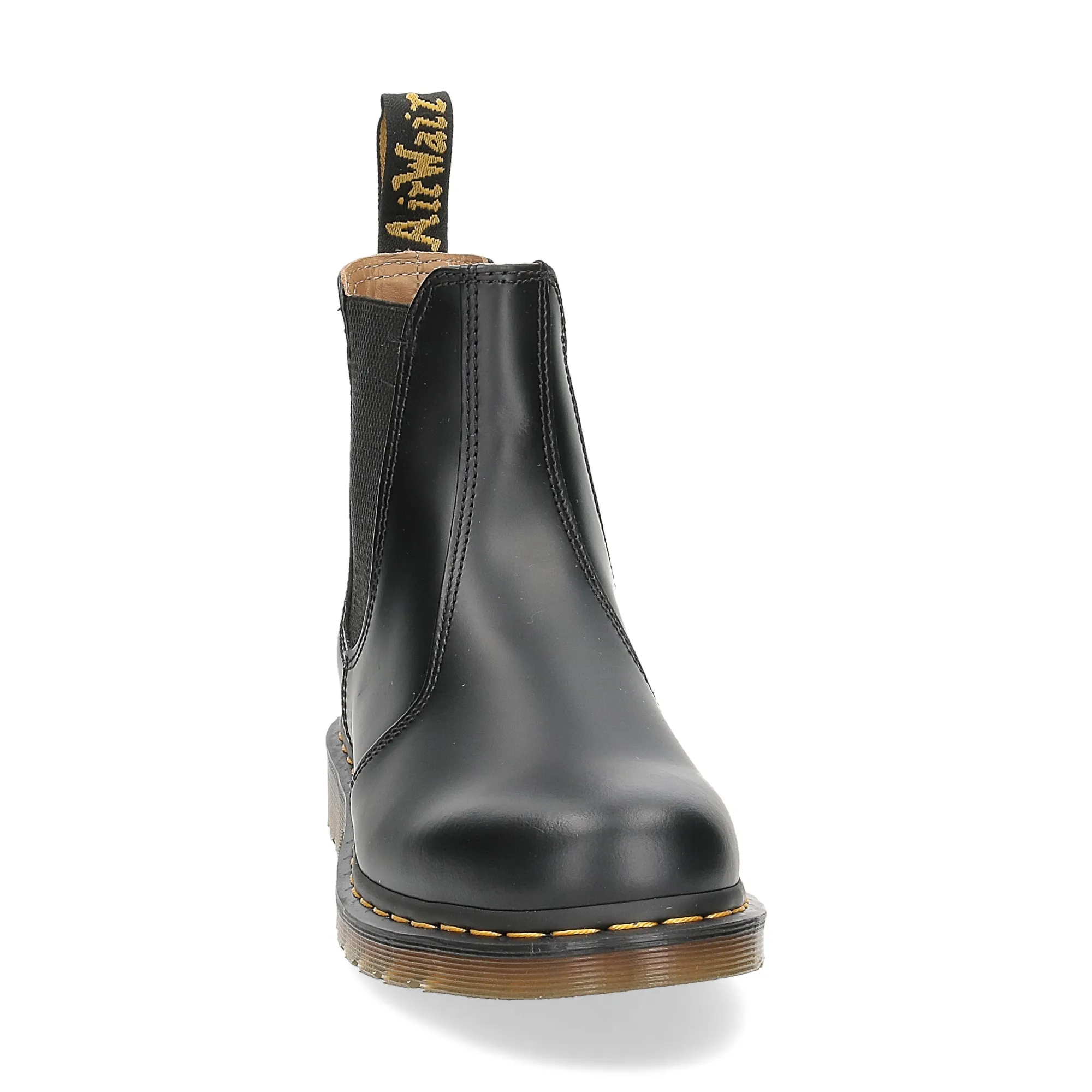 Dr. Martens Beatles Donna 2976 black smooth yellow stich - Al Siletto | Al Siletto