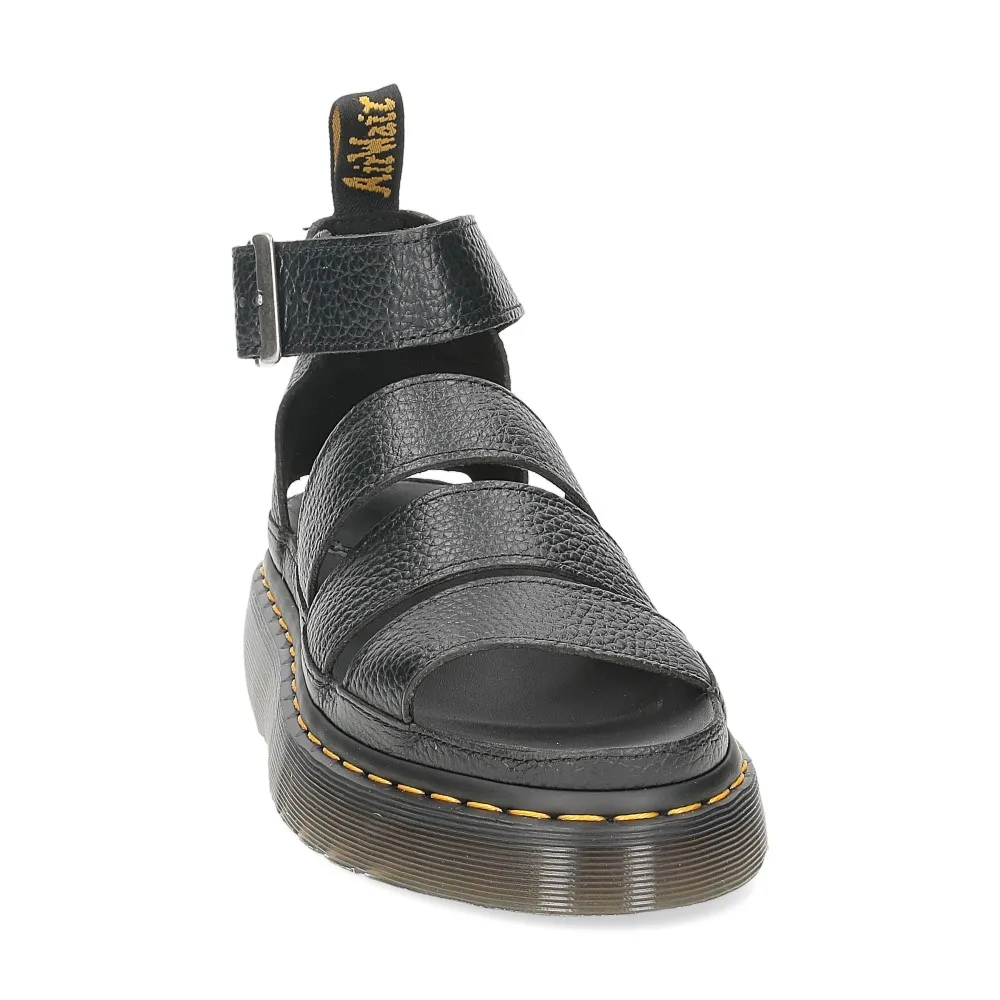 Dr. Martens Sandalo Clarissa II Quad black milled nappa - Al Siletto | Al Siletto